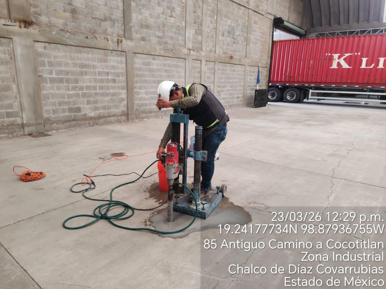 Extracción de Núcleos - Nave Industrial Chalco